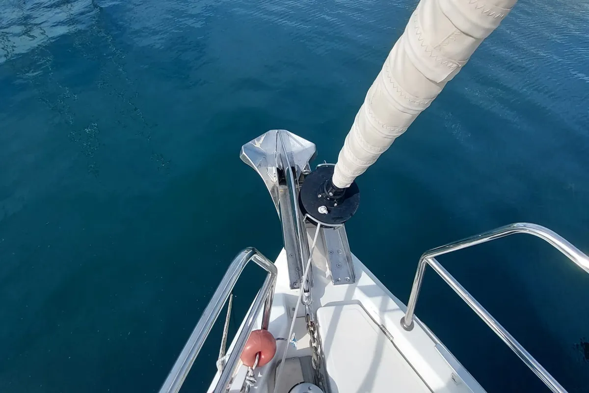 Bonbon, a Jeanneau Sun Odyssey 440 sailboat at Bodrum, Turkey
