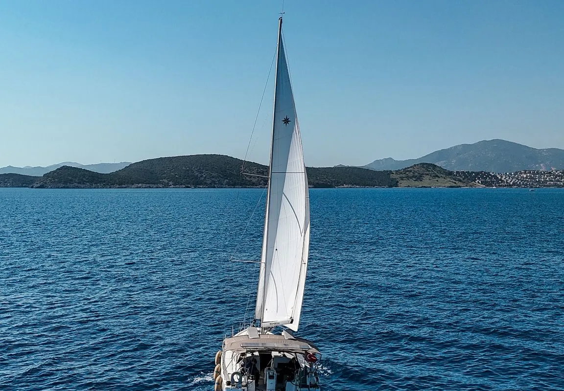 Bonbon, a Jeanneau Sun Odyssey 440 sailboat at Bodrum, Turkey