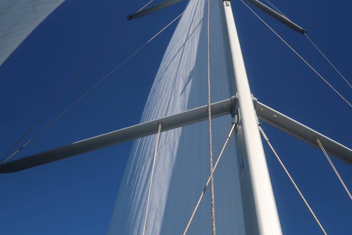 Bonbon, a Jeanneau Sun Odyssey 440 sailboat at Bodrum, Turkey
