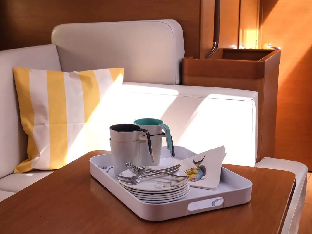 Bonbon, a Jeanneau Sun Odyssey 440 sailboat at Bodrum, Turkey