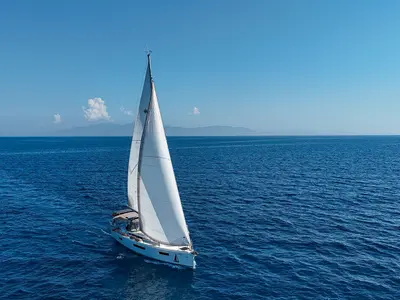 Bonbon, a Jeanneau Sun Odyssey 440 sailboat at Bodrum, Turkey