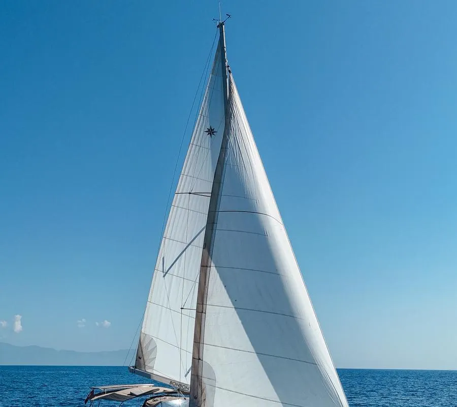 Bonbon, a Jeanneau Sun Odyssey 440 sailboat at Bodrum, Turkey