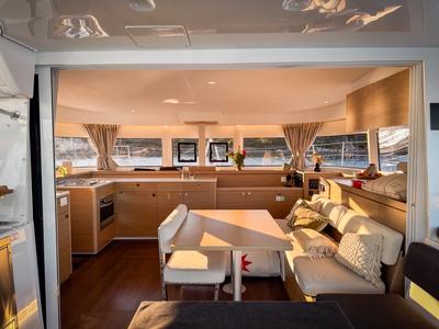 Salon of Aloha, a Lagoon 43 - 3 + 1 cab. OW catamaran at Seget Donji, Croatia