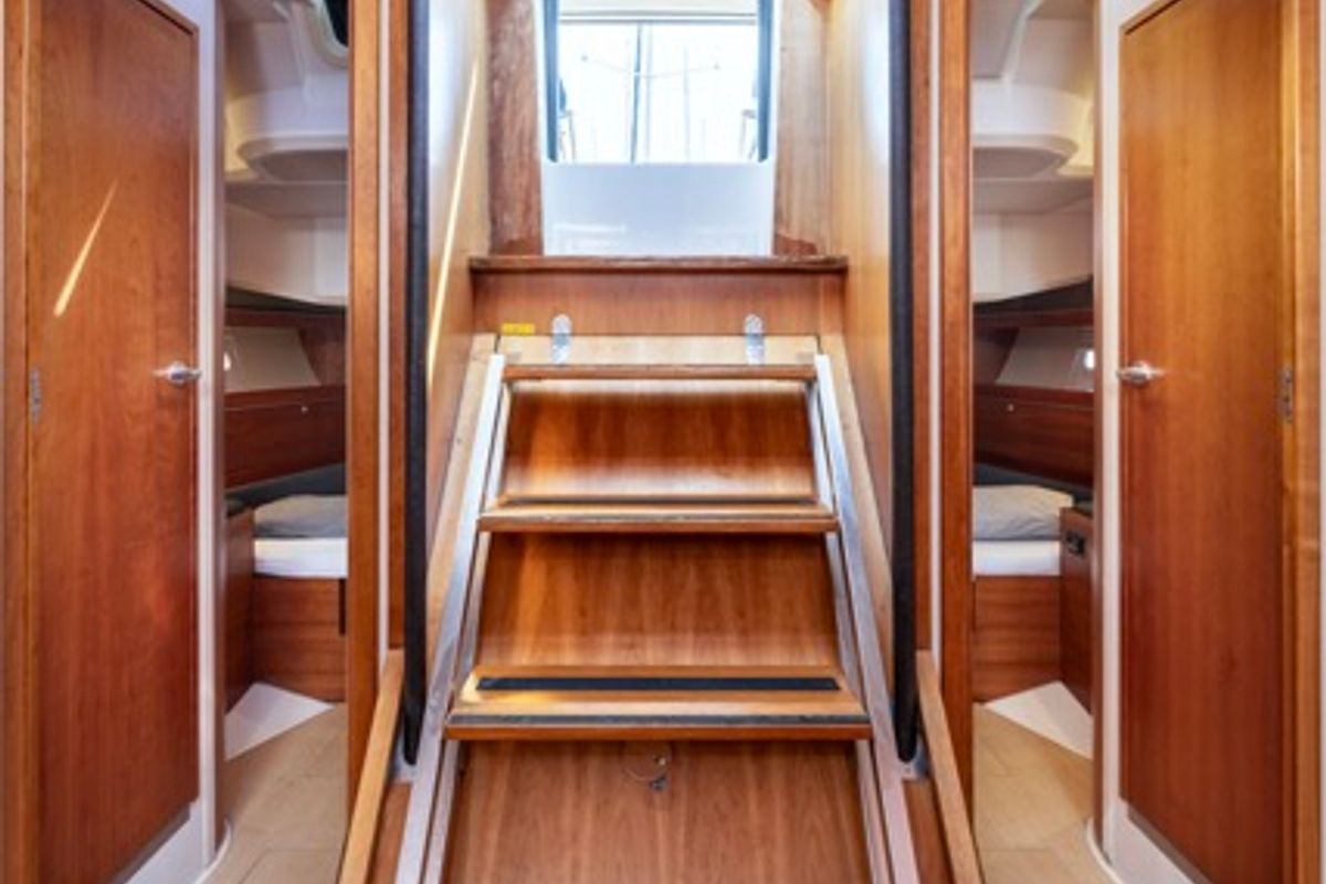 Premium, a Hanse Yachts Hanse 575 sailboat at Piraeus, Greece