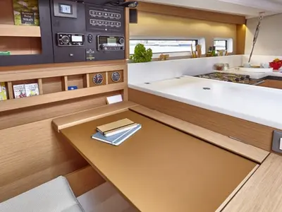 Sunsail 44 SO Premium, a Jeanneau Sun Odyssey 440 sailboat at Cannigione, Italy