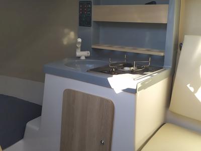 Galley of Tiptih, a Viko S 21 sailboat at Split, Croatia