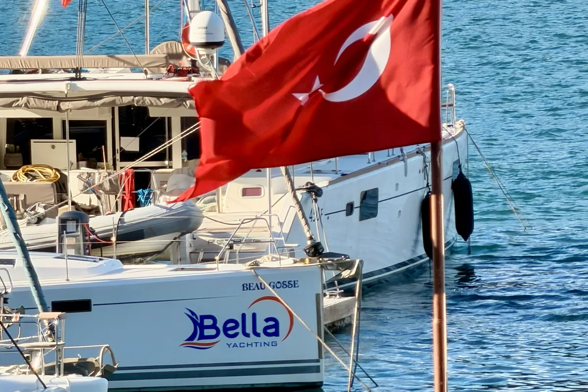 Premium, a Hanse Yachts Hanse 415 sailboat at Fethiye, Turkey