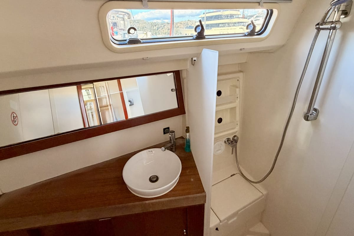 Head on Premium, a Hanse Yachts Hanse 415 sailboat at Fethiye, Turkey