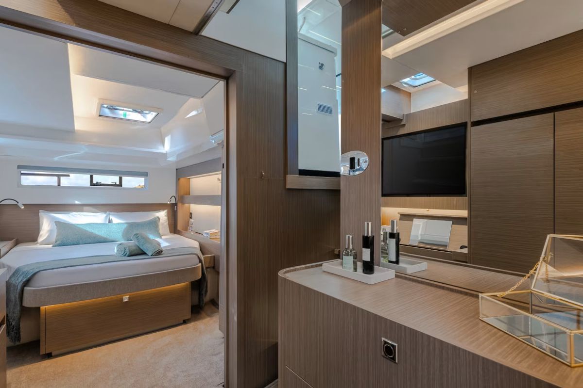 Cabin on Moorings 5200 Exclusive Plus, a Leopard 52 catamaran at Road Town, British Virgin Islands