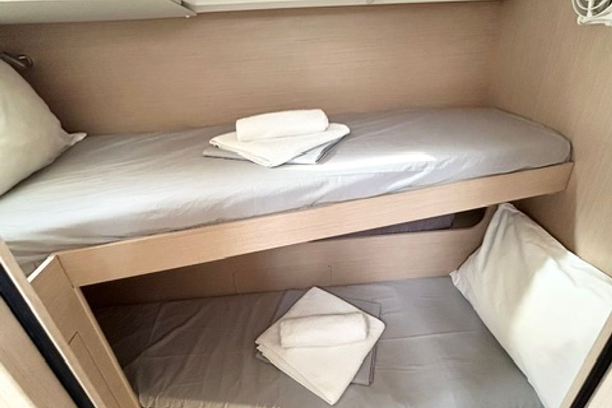 Cabin on Reboot, a Beneteau Oceanis 51.1 sailboat at Athens, Greece
