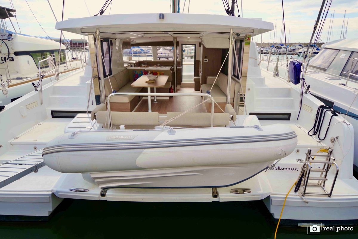 Exterior view of Ferdi - A/C, Generator, Water maker, a Bali 4.2 catamaran at Castellammare di Stabia, Italy