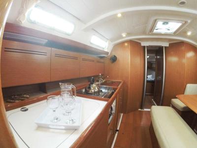 Galley of Zephyros, a Beneteau Cyclades 43.4 sailboat at Municipal Unit of Lefkada, Greece