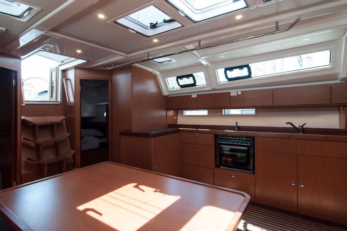 Galley of Mimi, a Bavaria Cruiser 46 sailboat at Split, Croatia