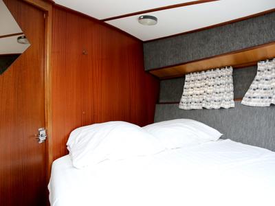 Cabin on Larissa, a Gulet Merenpoort 1100s motorboat at Heukelum, Netherlands
