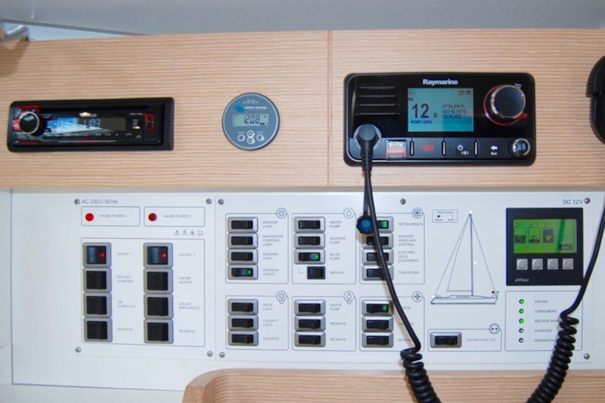 Rigel (Electric Heads, Inverter), a Elan Impression 45 sailboat at Athens, Greece