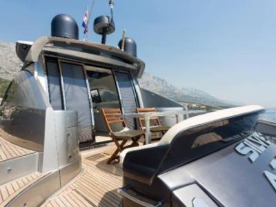 Deck of Silver Arrow, a Pearl Sea Yachts d.o.o. Pearlsea 56 Coupe yacht at Split, Croatia