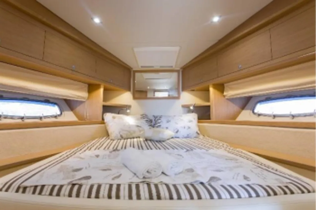 Cabin on Silver Arrow, a Pearl Sea Yachts d.o.o. Pearlsea 56 Coupe yacht at Split, Croatia