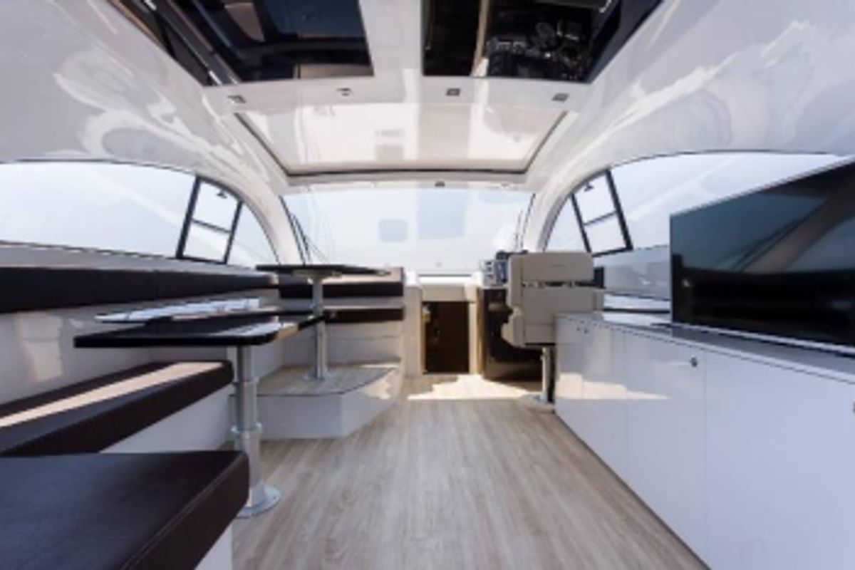 Salon of Silver Arrow, a Pearl Sea Yachts d.o.o. Pearlsea 56 Coupe yacht at Split, Croatia