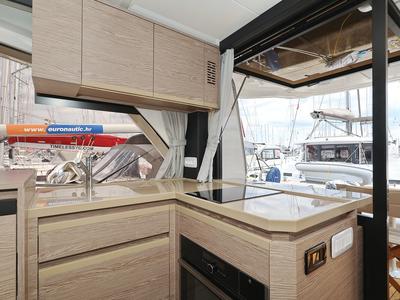 Galley of Chili, a Greenline 45 Fly yacht at Grad Biograd na Moru, Croatia
