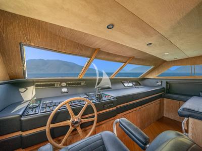 Cockpit of Opera, a Gulet x-reuse yacht at Sami Municipal Unit, Greece