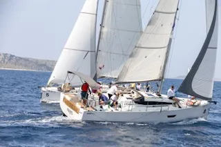 Paris, a Elan E4 sailboat at Betina, Croatia