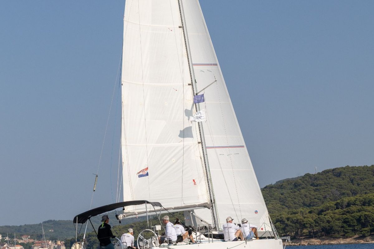 Paris, a Elan E4 sailboat at Betina, Croatia