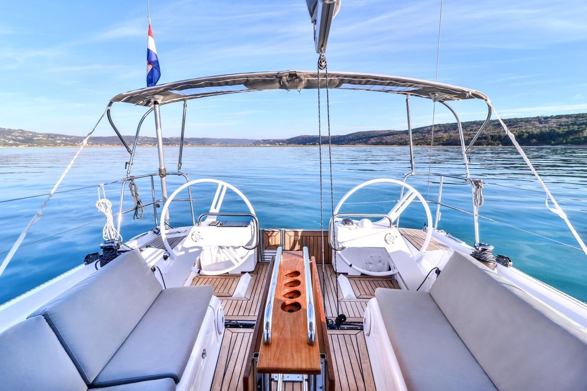 Paris, a Elan E4 sailboat at Betina, Croatia