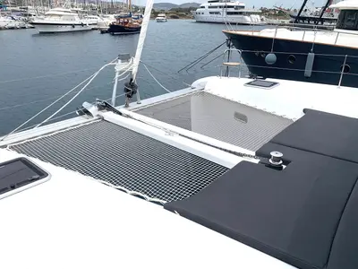 Galley of Zoe, a Lagoon 42 catamaran at Lavreotiki Municipal Unit, Greece