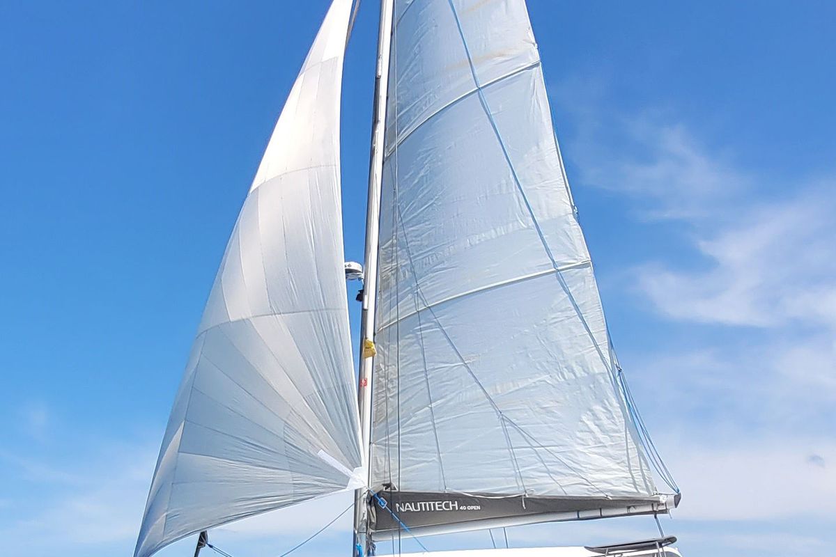 Exterior view of Negroni, a Nautitech Rochefort Nautitech 40 catamaran at Općina Rogoznica, Croatia