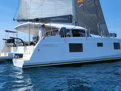 Exterior view of Negroni, a Nautitech Rochefort Nautitech 40 catamaran at Općina Rogoznica, Croatia