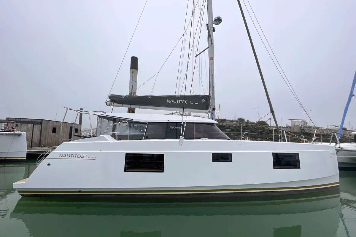 Exterior view of Negroni, a Nautitech Rochefort Nautitech 40 catamaran at Općina Rogoznica, Croatia