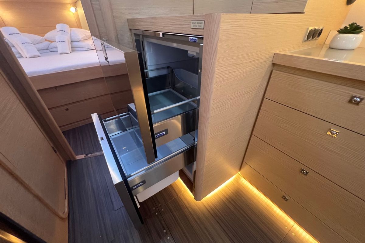 Galley of Kaja, a Dufour 430 GL sailboat at Grad Pula, Croatia