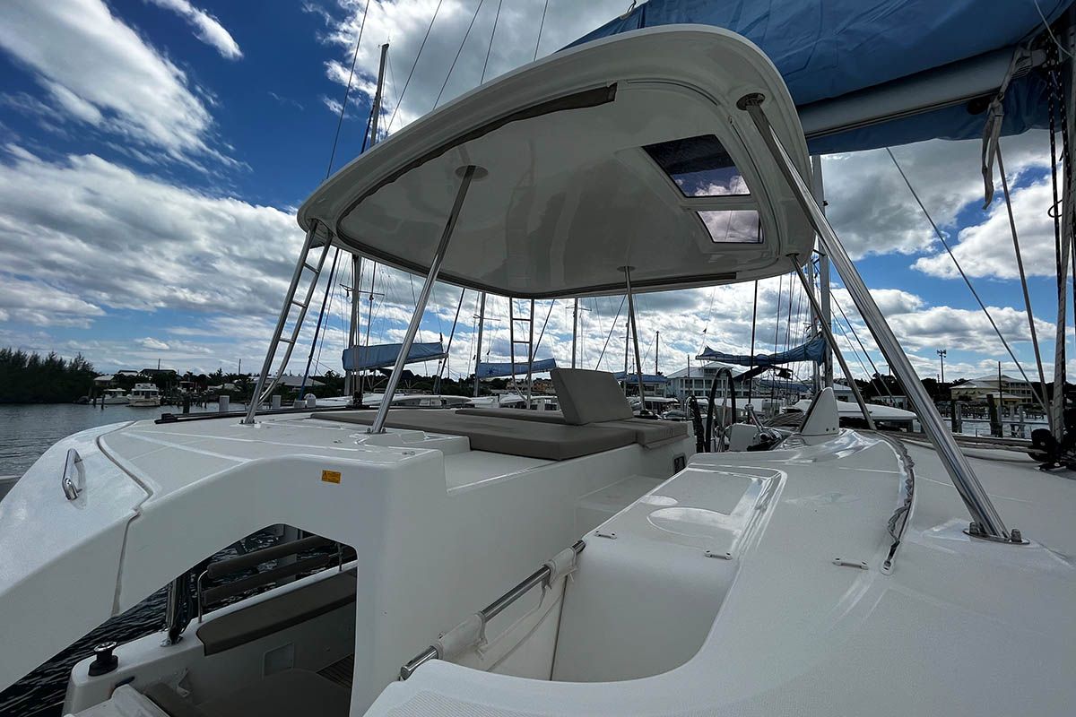 Chips All In , a Lagoon 46 catamaran at Road Town, British Virgin Islands