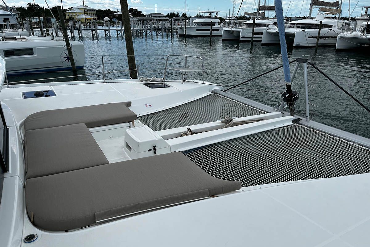 Chips All In , a Lagoon 46 catamaran at Road Town, British Virgin Islands