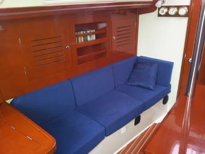 Salon of Tendance III, a Hanse Yachts Hanse 315 sailboat at Grimaud, France