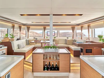 Andiamo, a Lagoon Lagoon 50 catamaran at Athens, Greece