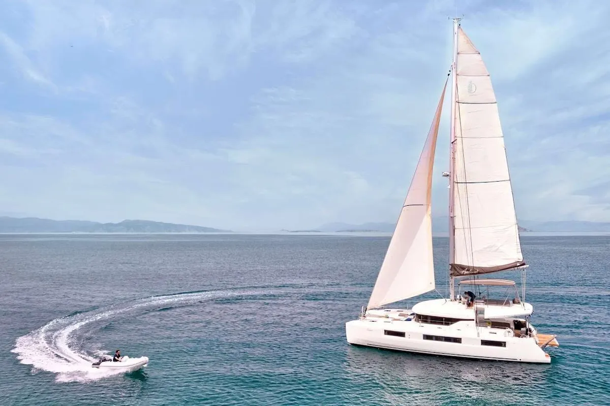 Andiamo, a Lagoon Lagoon 50 catamaran at Athens, Greece