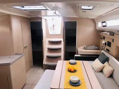 Galley of Azorian, a Beneteau Oceanis 40.1 sailboat at Split, Croatia
