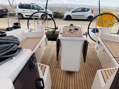 Deck of Azorian, a Beneteau Oceanis 40.1 sailboat at Split, Croatia