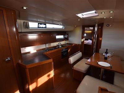 Galley of Chilli Pepper, a Beneteau Oceanis 45 sailboat at Volos Municipality, Greece