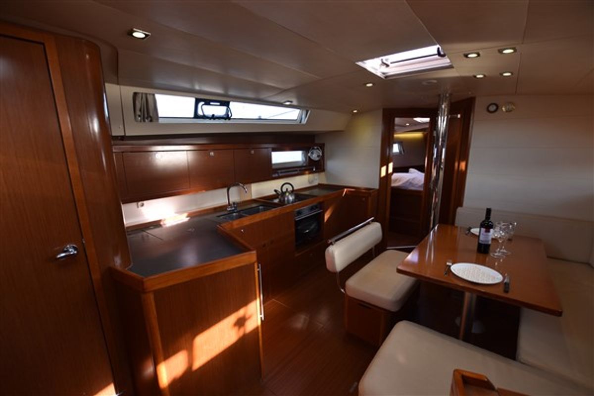 Galley of Chilli Pepper, a Beneteau Oceanis 45 sailboat at Volos Municipality, Greece