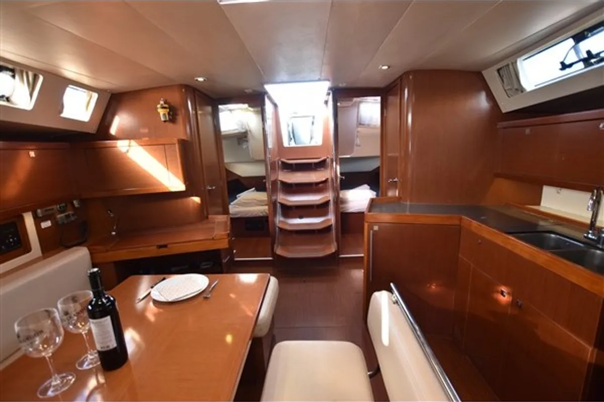 Galley of Chilli Pepper, a Beneteau Oceanis 45 sailboat at Volos Municipality, Greece