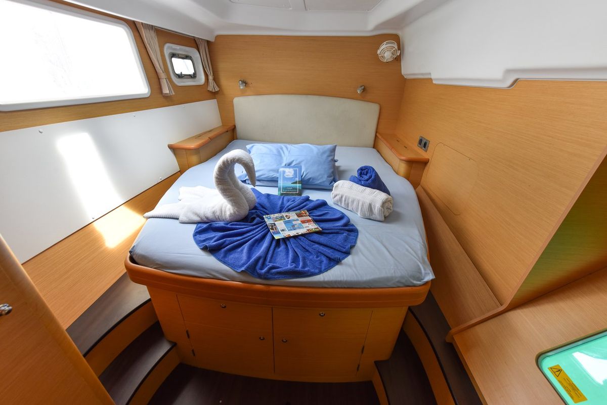 Cabin on Mystikal, a Lagoon 440 catamaran at Baan Salak Phet, Thailand
