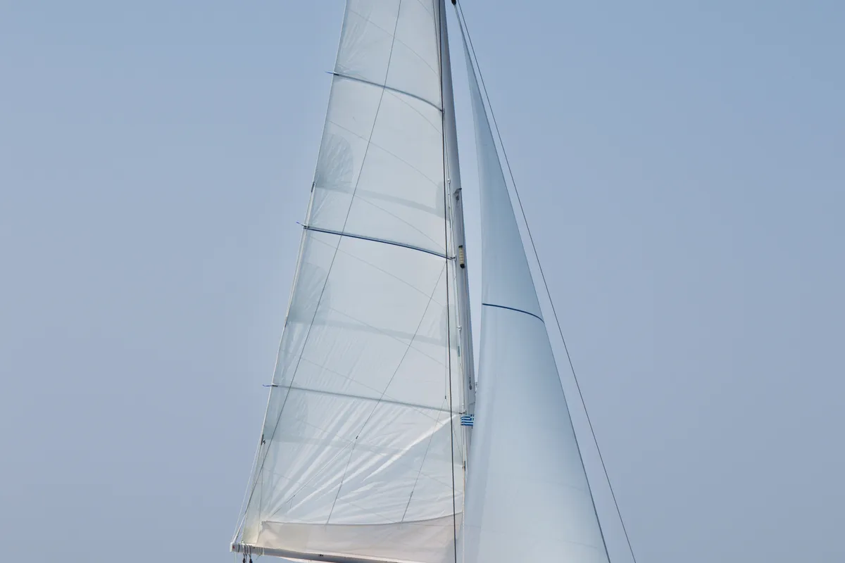 Exterior view of Lipopette, a Lagoon 450 catamaran at Propriano, France