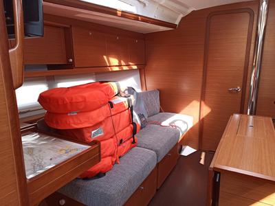 Salon of Esko, a Dufour 390 GL sailboat at Grad Pula, Croatia