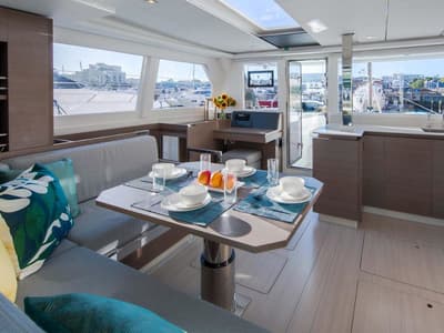 Moorings 4200/3 Club, a Leopard 42 catamaran at Central Abaco, Bahamas