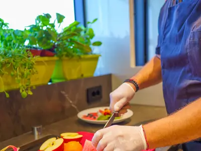 Galley of Primus, a Sanlorenzo San Lorenzo SL 96 yacht at Seget Donji, Croatia