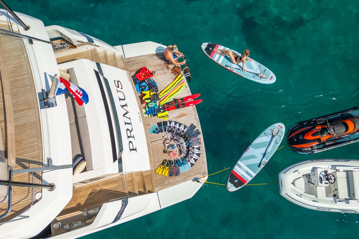 Primus, a Sanlorenzo San Lorenzo SL 96 yacht at Seget Donji, Croatia