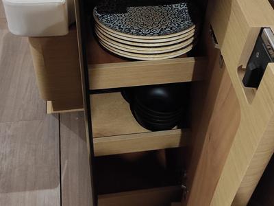 Galley of Koala II, a Jeanneau Sun Odyssey 440 sailboat at Sant Antoni de Portmany, Spain