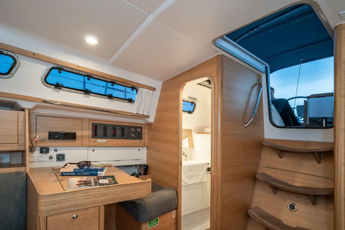 Salon of Lady X, a X-Yachts Xc 35 sailboat at Općina Rogoznica, Croatia